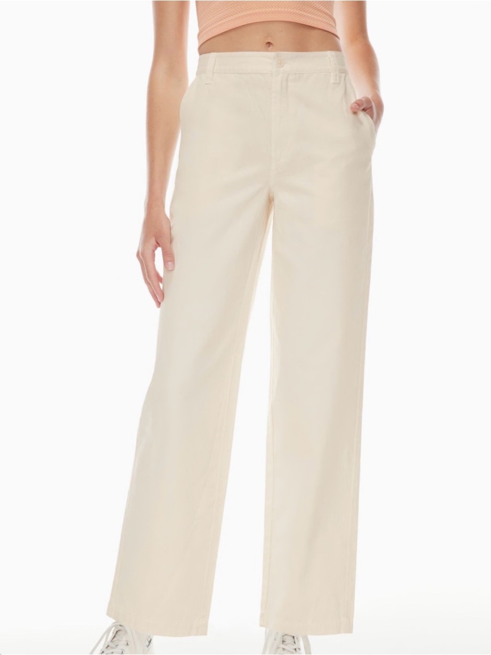 Aritzia Sunday Best Jaden High-Waisted Chino Pants Size 8